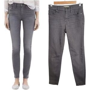 Madewell High Riser Skinny Jeans in Dusty Grey